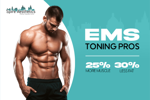 image of man with benefits of EMS toning pros treatment to help combat weight gain Stoke on Trent