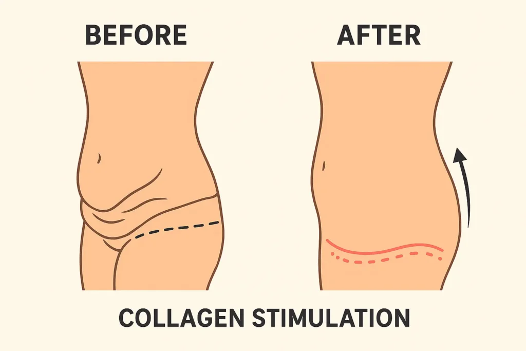 Before and after results for sagging skin after weight loss injections Stoke on Trent