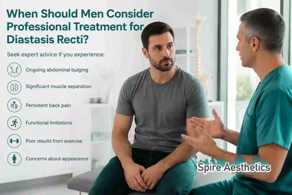 When Should Men Consider Professional Treatment for Diastasis Recti Stoke on Trent?